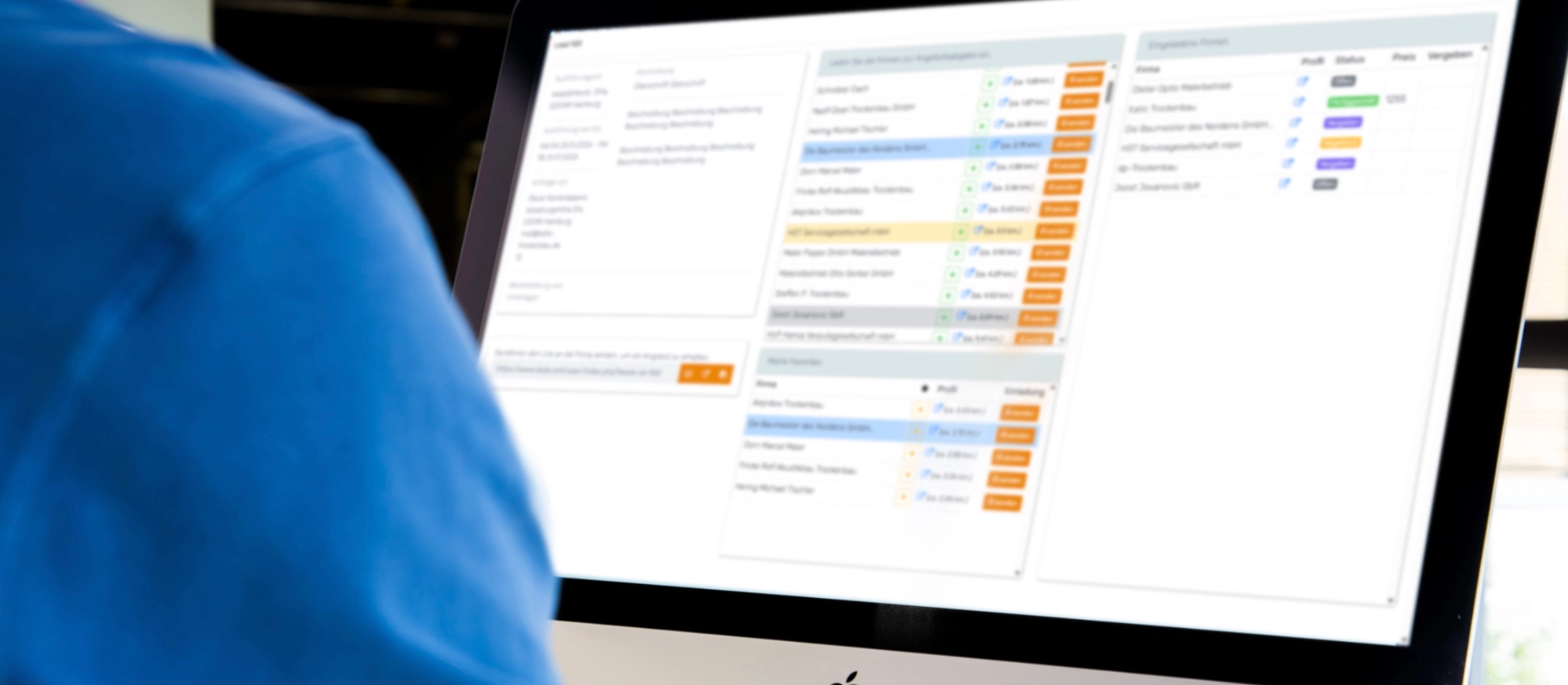 Passende Firmen werden automatisch vorgeschlagen